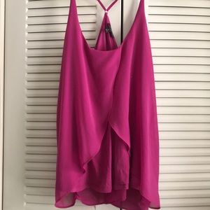 Pink flowy tank top blouse